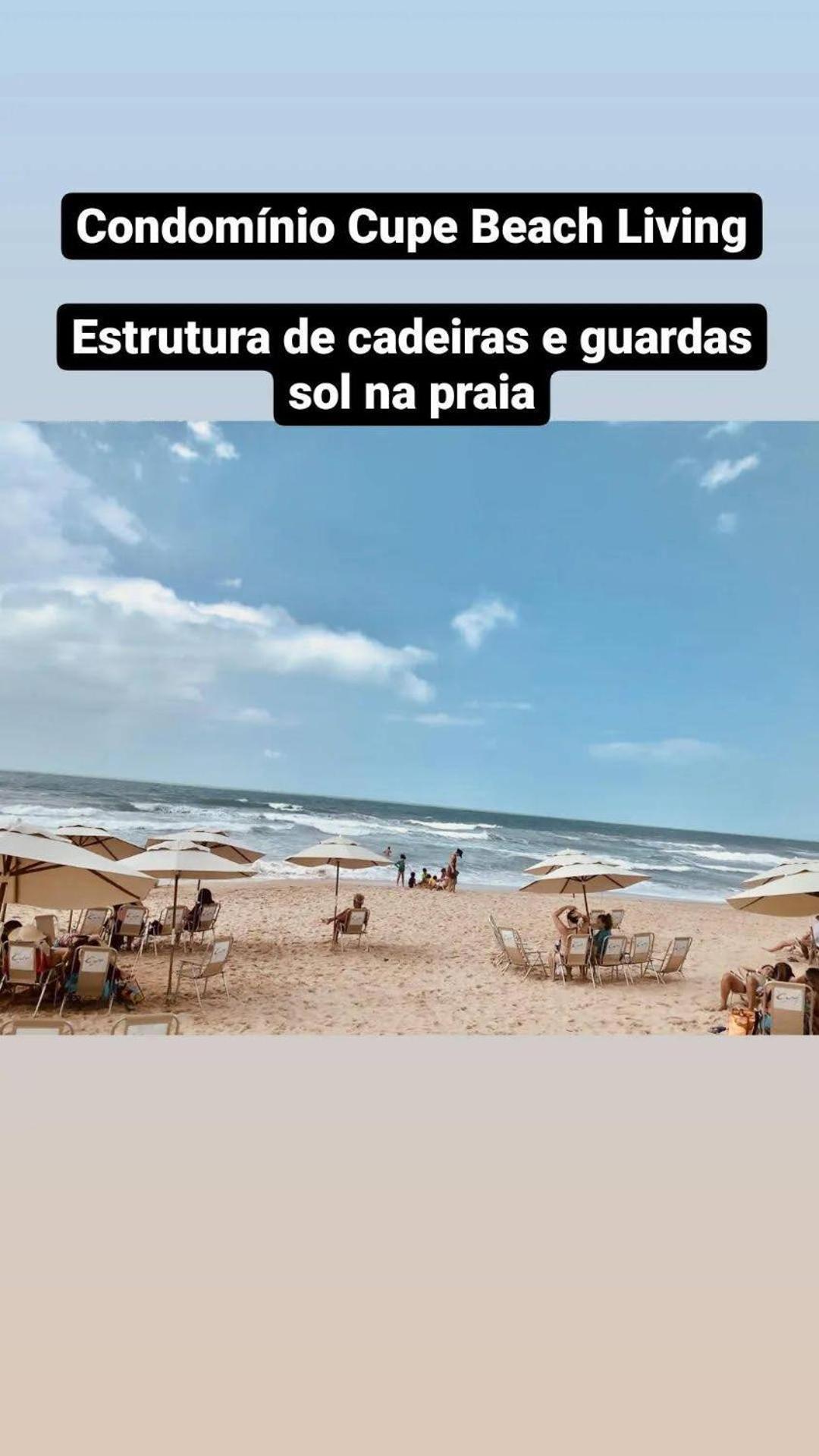 Luxuoso Flat 3 Quartos, Terreo, No Cupe Beach Living - Beira Mar De Pôrto das Galinhas Zewnętrze zdjęcie