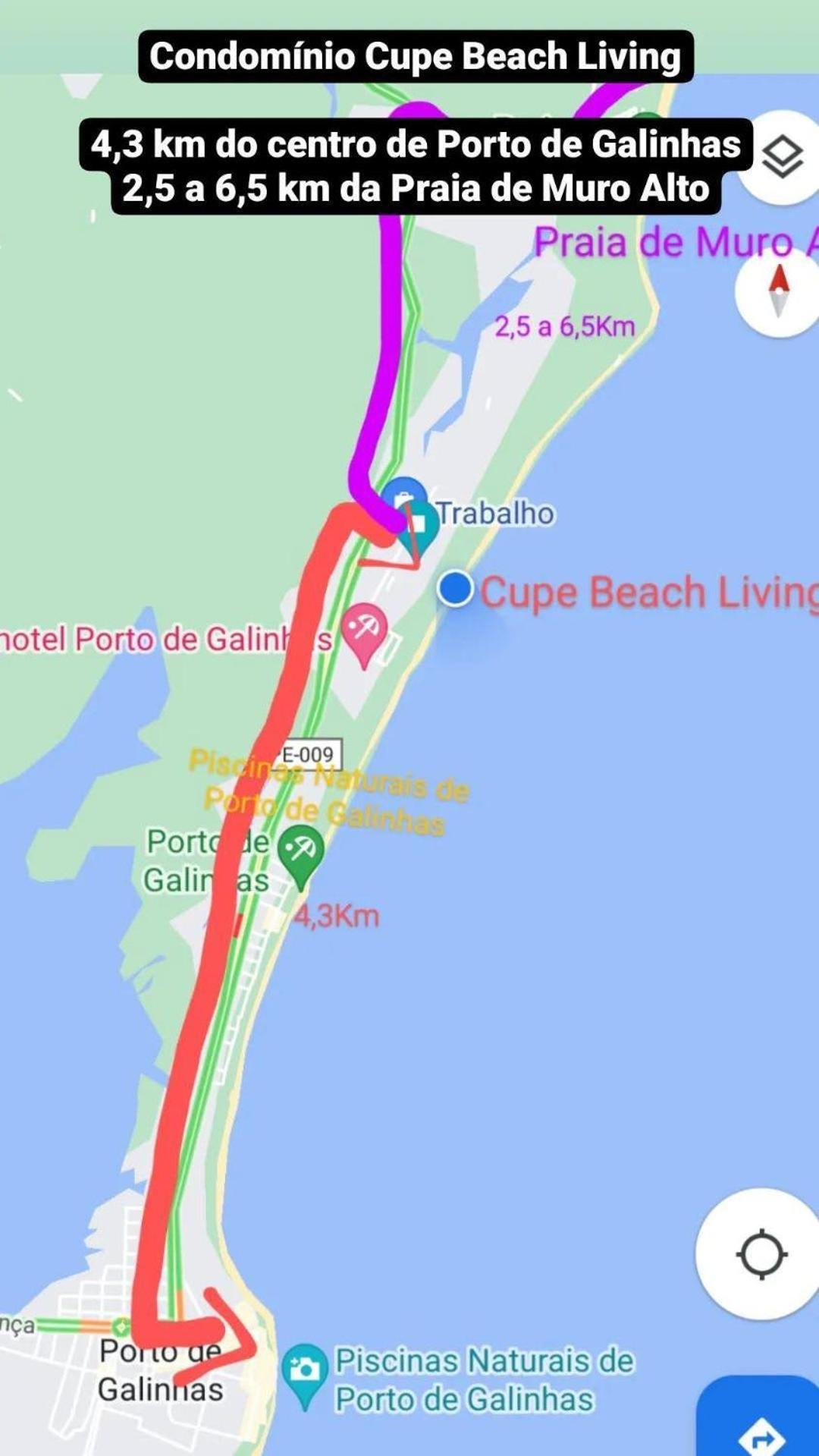 Luxuoso Flat 3 Quartos, Terreo, No Cupe Beach Living - Beira Mar De Pôrto das Galinhas Zewnętrze zdjęcie