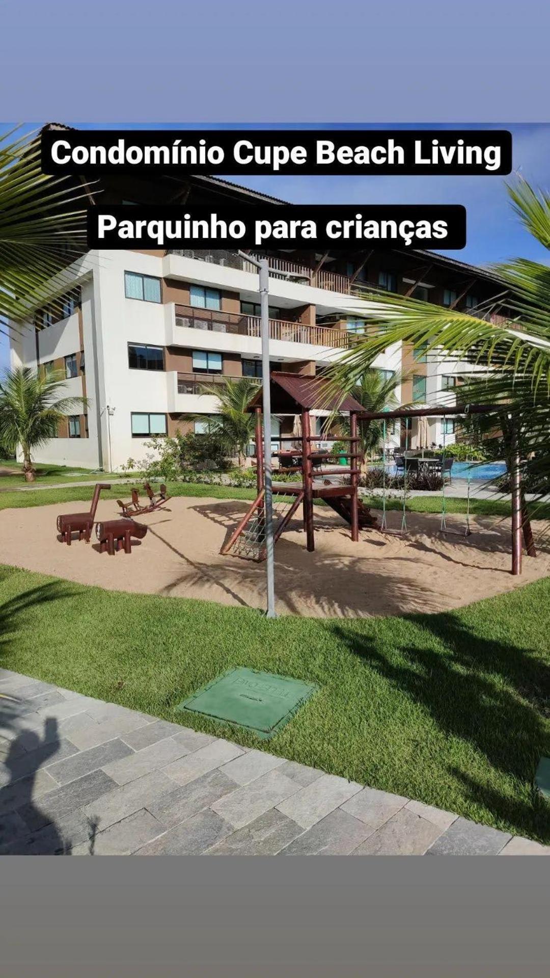 Luxuoso Flat 3 Quartos, Terreo, No Cupe Beach Living - Beira Mar De Pôrto das Galinhas Zewnętrze zdjęcie