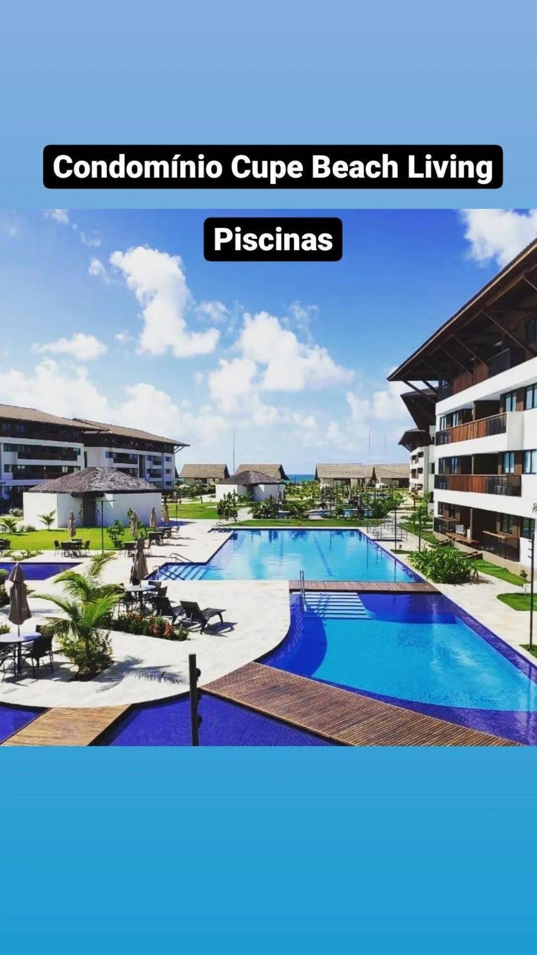 Luxuoso Flat 3 Quartos, Terreo, No Cupe Beach Living - Beira Mar De Pôrto das Galinhas Zewnętrze zdjęcie